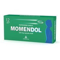 Angelini Momendol 220mg Naprossene Sodico Antidolorifico, 12 Capsule Molli