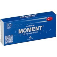 Angelini Moment 200mg Ibuprofene Antidolorifico, 10 Capsule Molli