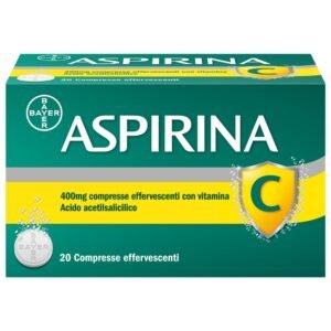 Aspirina C per Raffreddore Febbre e Influenza 20 Compresse Effervescenti