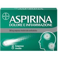 Aspirina Dolore e Infiammazione Antidolorifico e Antinfiammatorio, 8 Compresse