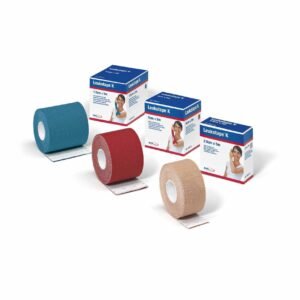 Benda Adesiva Actimove Leukot K Taping Fisioterapico Larghezza 5 Cm Lunghezza 5 M Colore Blu In Rotolo
