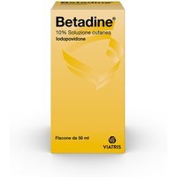 Betadine 10% Iodopovidone Soluzione Cutanea Disinfettante, 50ml