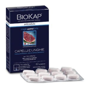 Biokap Anticaduta Miglio Uomo Forte Integratore Capelli e Unghie 60 Compresse