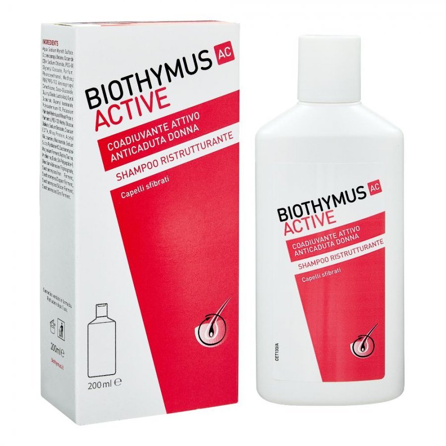 Biothymus AC Active Shampoo Donna Ristrutturante Anticaduta 200 ml