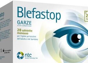 Blefastop garza con hy-ter in cotone piegata con filo di bario 28 pezzi