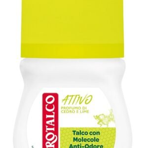 BOROTALCO - Attivo - Profumo di cedro e lime - Deodorante 50 ml Roll-on