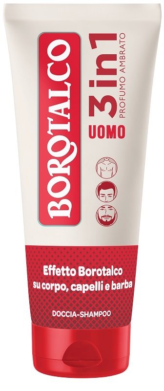 BOROTALCO - Uomo - Doccia Shampoo 3 In 1 Profumo Ambrato 200 Ml