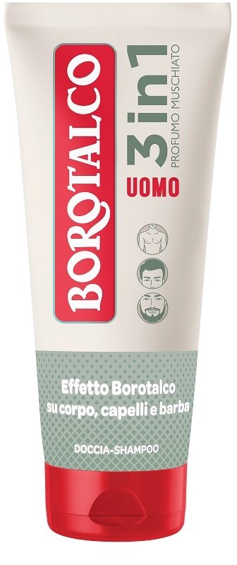 BOROTALCO - Uomo - Doccia Shampoo 3 In 1 Profumo Muschiato 200 Ml