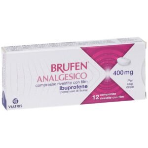 Brufen 400 mg Ibuprofene Analgesico 12 Compresse Rivestite