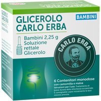 Carlo Erba Glicerolo Microclismi Stitichezza Bambini Camomilla Malva, 6 Microclismi