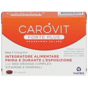 Carovit Forte Plus Integratore Abbronzatura 30 Capsule