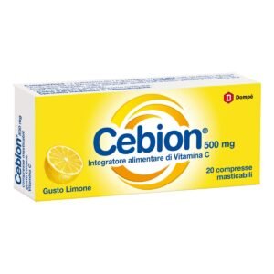 Cebion Limone Integratore di Vitamina C 20 Compresse Masticabili