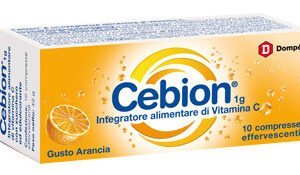 Cebion vitamina c gusto arancia 10 compresse effervescenti