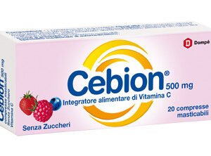 Cebion vitamina c gusto frutti di bosco senza zucchero 20 compresse masticabili