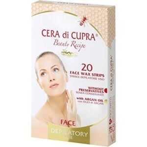 Cera di cupra strisce depilatorie viso 20 pezzi