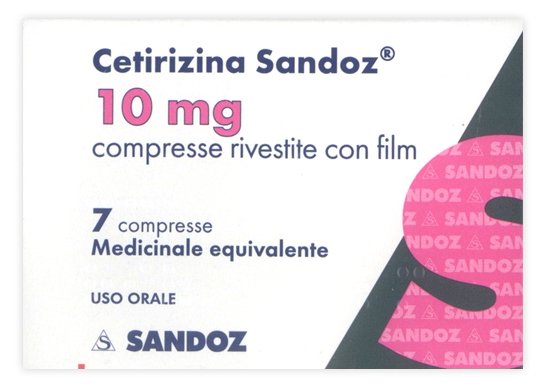 Cetirizina 10mg 7 Compresse Sandoz