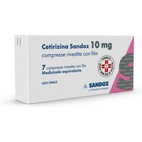 Cetirizina Sand 10mg Trattamento Sintomi Nasali e Oculari della Rinite Allergica, 7 Compresse Rivestite