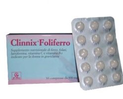 Clinnix Foliferro 30 Compresse 500mg