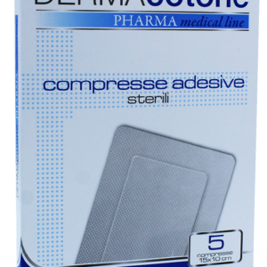 Compressa adesiva dermacotone 10x15cm 5 pezzi