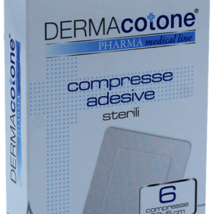 Compressa adesiva dermacotone 7,2x5cm 6 pezzi