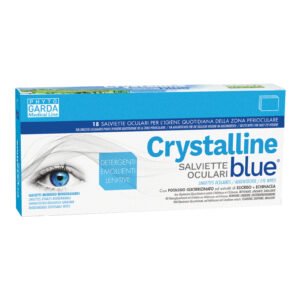 Crystalline blue 18 salviette oculari