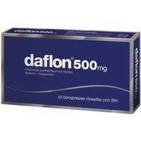 Daflon 500mg Compresse per Insufficienza Venosa, 60 Compresse Rivestite