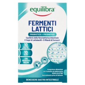 Equilibra Fermenti Lattici Integratore di Probiotico e Prebiotici 10 Bustine Orosolubili