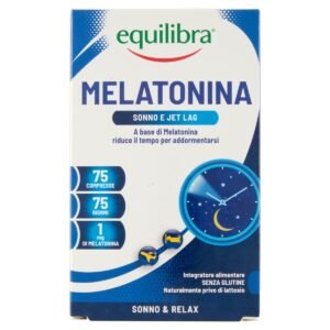 Equilibra Melatonina Integratore Relax e Riposo Notturno 75 Compresse