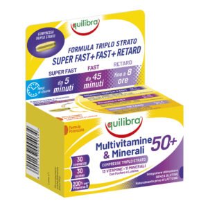 Equilibra Multivitamine & Minerali 50+ Integratore di Vitamine e Minerali 30 Compresse