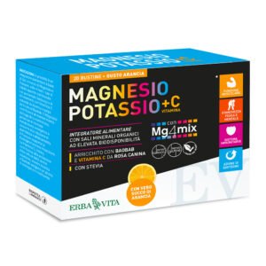 Erba Vita Magnesio E Potassio+Vitamina C Gusto Arancia 20 Bustine