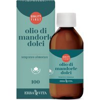 Erba Vita Oli Alimentari - Olio di Mandorle Dolci Integratore Intestino, 100ml
