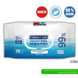 Farmaline Salviette Con Popup 99% Acqua 72 Pezzi