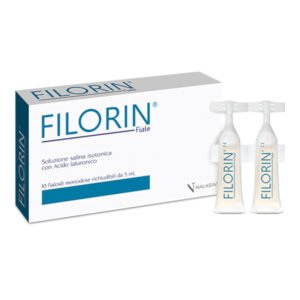 Filorin fiale soluzione salina isotonica con acido ialuronico 0,9% per uso inalatorio 10 fialoidi monodose richiudibili da 5 ml