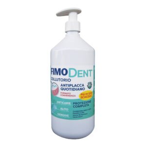 Fimodent Collutorio Antiplacca Quotidiano Clorexina 0,05% + Fluoro 0,05%, 1L