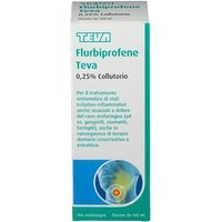 Flurbiprofene Teva 0,25% Collutorio Irritazione e Infiammazione Cavo Orofaringeo, 160ml