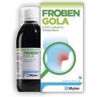 Froben Gola Collutorio 0,25% Flurbiprofene Trattamento di Stati Infiammatori del Cavo Orofaringeo, 160ml