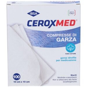 Garza Idrofila Ceroxmed 10 X10 Cm In Cotone 100 Pezzi