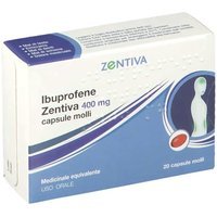 Ibuprofene Zen 400mg Trattamento del Dolore, 20 Capsule Molli