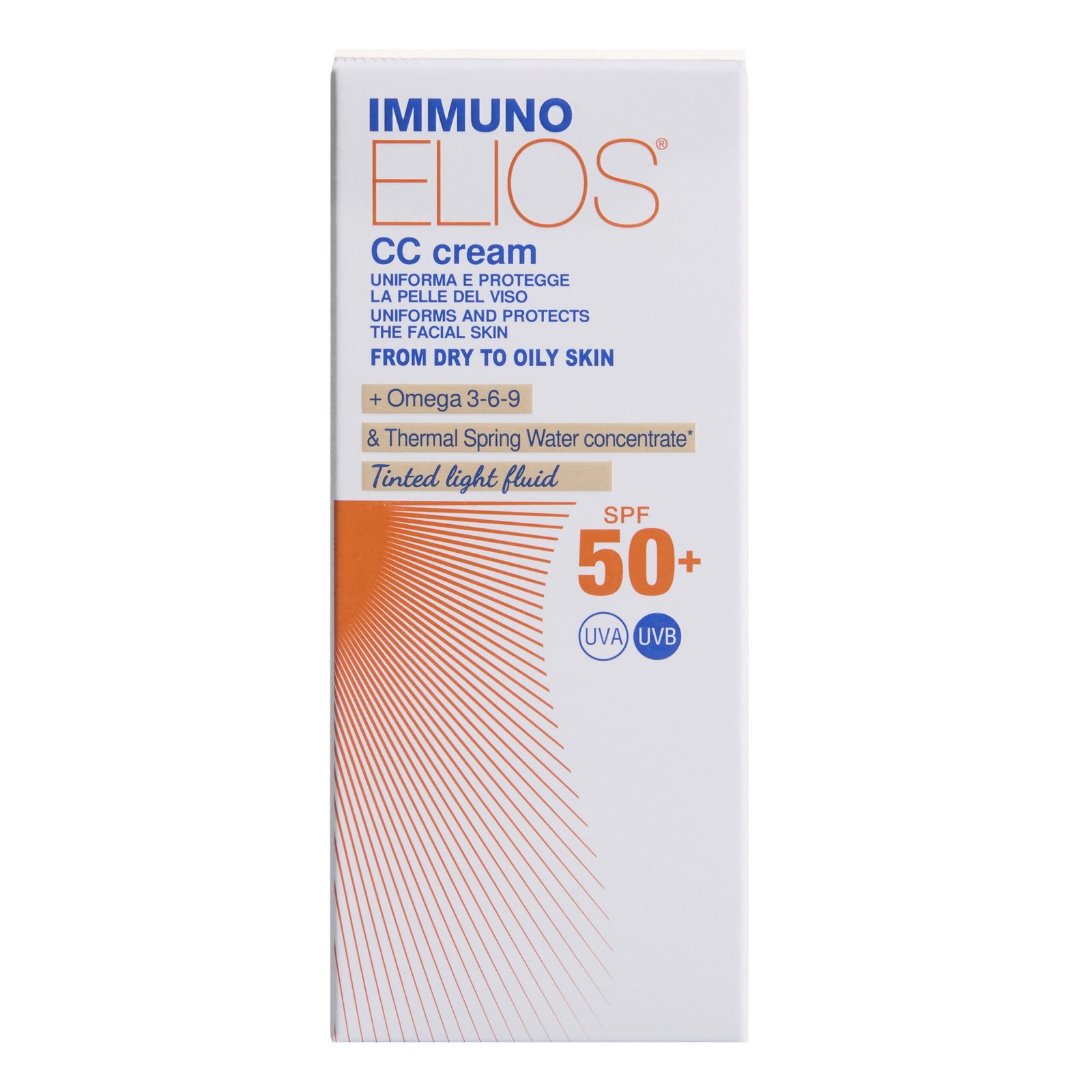 Immuno elios cc cream spf50+ tinted light 40 ml