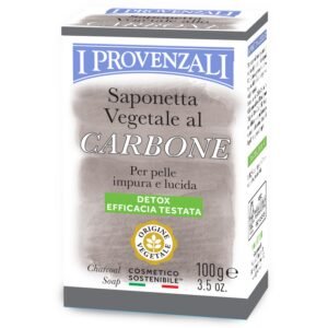 I Provenzali - Saponetta Vegetale Al Carbone Per Pelli Impure E Lucide 100 G