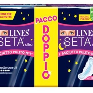 Lines seta ultra assorbenti notte vp dwct 16 pezzi