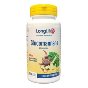 LongLife Glucomannano Integratore Dimagrante 100 Capsule