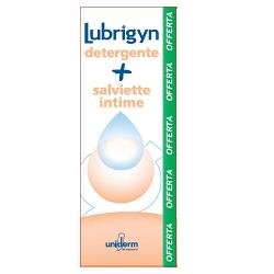 Lubrigyn cofanetto detergente 200ml + salviette intime