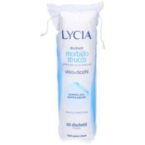 Lycia Dischetti Struccanti Viso e Occhi in Cotone 80 Pezzi