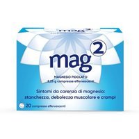 Mag 2 2,25g Magnesio Pidolato per Stati Carenziali di Magnesio, 20 Compresse Effervescenti