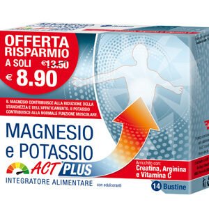 Magnesio potassio act plus 14 bustine