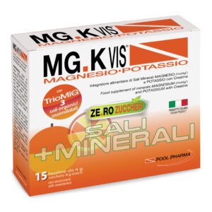 MG.K Vis Magnesio Potassio Arancia Zero Zuccheri Integratore Sali Minerali 15 Bustine