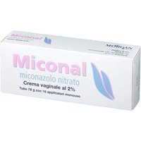 Miconal 2% Miconazolo Nitrato Crema Vaginale per Infezioni Fungine Vaginali o Vulvo–Vaginali, 78g con Applicatori