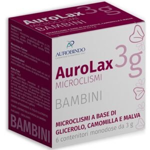 Microclismi per bambini aurolax 6 contenitori 3 g
