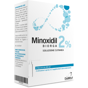 Minoxidil biorga 2%, soluzione cutanea